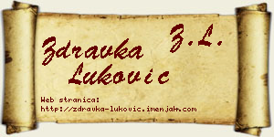 Zdravka Luković vizit kartica